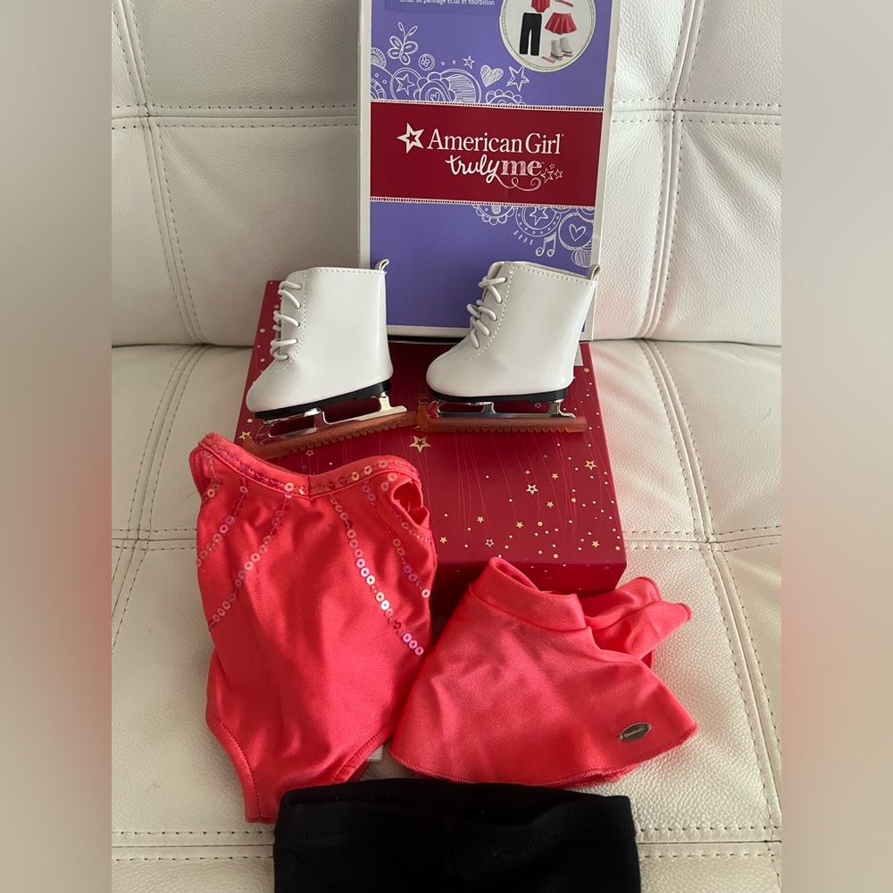 American Girl Doll Outfit Pink Black Skating Set - Picture 4 of 4